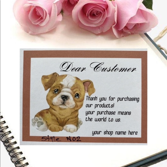 New Poshmark Thank you For Your Business Cards, 100 TY   Cards - Picture 2 of 10